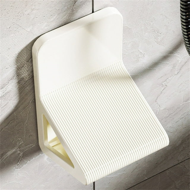 Japanese Style Wall Mounted Footrest For Bathroom | Damage Heavy Duty & Slip For Washing Feet & Showering