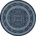 thumbnail image 4 of Art Carpet 841864107128 4 x 6 ft. Kensington Collection Microfloral Border Woven Area Rug, Navy, 4 of 4