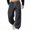 Pants # Dark Gray, variant on Mens Parachute Pants Casual Baggy Trousers Elastic Waistband with Drawstring Knee Pleat Detailing Side Snap Button Accents Hip Hop Streetwear Y2K Bottoms