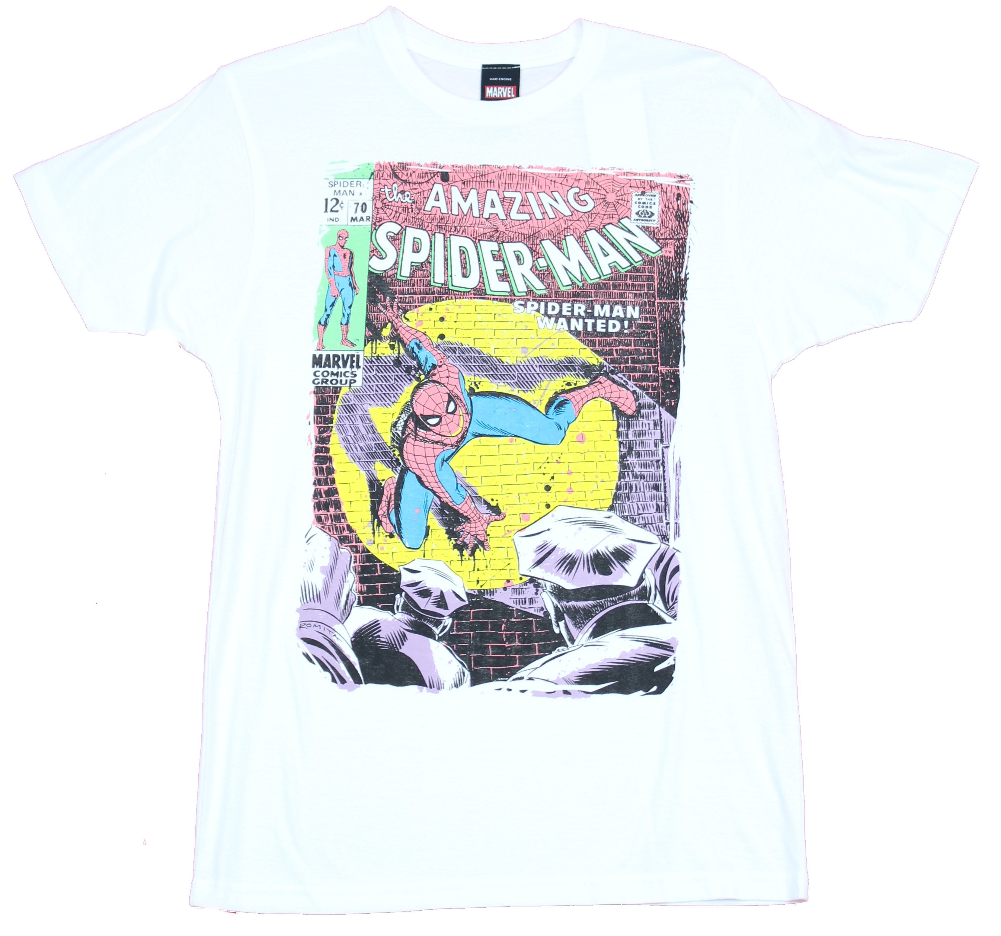 Spider-man Mens T-Shirt - Vintage Mad 