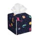 thumbnail image 1 of Balery Space Dinosaur Porta Pañuelos de Cuero con Estampado – Funda Moderna Cuadrada para Caja de Pañuelos, Dispensador 5x5x5'', 1 of 7