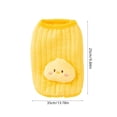 thumbnail image 3 of Winter Thermal Dog Coat Sleeveless Small Dog Jacket Yellow Polyester 35x25cm Windproof Water-Repellent Zipper Closure Lightweight Warm Pet Wear, 3 of 6