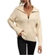 thumbnail image 2 of Puntoco suéter mujer moda cuello alto manga cremallera Color sólido suéter camisetas liquidación de Navidad Puntoco Puntoco-372, 2 of 5