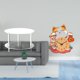 thumbnail image 2 of Mesa Auxiliar Acrílica Para Sala De Estar Y Dormitorio Con Reloj De Pared Silencioso Con Forma De Gato. Decoración Compacta Sin Tictac. Fácil Montaje. Ideal Para La Cocina Del Hogar., 2 of 8