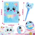 thumbnail image 4 of Set de regalo de peluche YOYTOO Cat con diario secreto para niñas de 5 a 12 años, 4 of 7