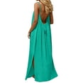 thumbnail image 3 of Elegant Sleepwear Dress for Women â Soft Loose Casual Nightgown with Strappy Back, Open Back Design, for Home, Leisure, Summer, Beach & Vacation, 3 of 7