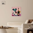 thumbnail image 3 of Dog and Berry Cake Canvas Trendy Kitchen Art by Art Remedy, Silver Frame, 30" x 30", 3 of 7