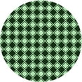 thumbnail image 1 of Ahgly Company Indoor Round Patterned Light Green Area Rugs, 6' Round, 1 of 1