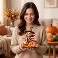 thumbnail image 4 of Witch Halloween Decorations Halloween Pumpkin Decor Spooky Indoor Halloween Table Decor Wooden Small Halloween Decor for Home Party Shelf Display 1 Pack, 4 of 8