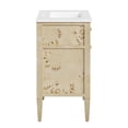 thumbnail image 4 of Modway Elysian 30" Modern Wood Bathroom Vanity in White and Burl Oatmeal, 4 of 17