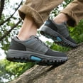 thumbnail image 3 of YOURDIARY Mens Hiking Shoes Outdoor Trekking Boots Anti-Slip Waterproof Comfortable Camping Trail Shoes, 3 of 7