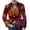 Dark Purple, variant on Halloween Full Print Casual Suit Coat For Men Dark Contrast Mixed Halloween Icons Full Sleeve Print Soft Loose Daily Party Blazer Dark Purple 2XL