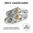thumbnail image 6 of Daiia Winter Forest Animals Print Women’s Fuzzy Slippers Memory Foam Lightweight House Shoes Cozy Loafer Flannel House Shoes-35/36, 6 of 7