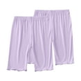 thumbnail image 1 of Odeerbi 2-13 Años Niñas 2 Pcs Modal Bike Shorts Cintura Alta Seguridad Bajo Vestido Slip Shorts Yoga Dance Shorts Verano Bermudas Shorts Pantalones de Color Sólido, 1 of 7