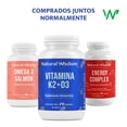 thumbnail image 2 of Vitamina D3 K2 y Vitamina A para Mayor Absorci&oacute;n de Calcio, Huesos Fuertes, Salud de Piel con 210 capsulas | Vitamina D3 400 ui Vitamina K2 | Natural Wisdom Natural Wisdom NA, 2 of 5