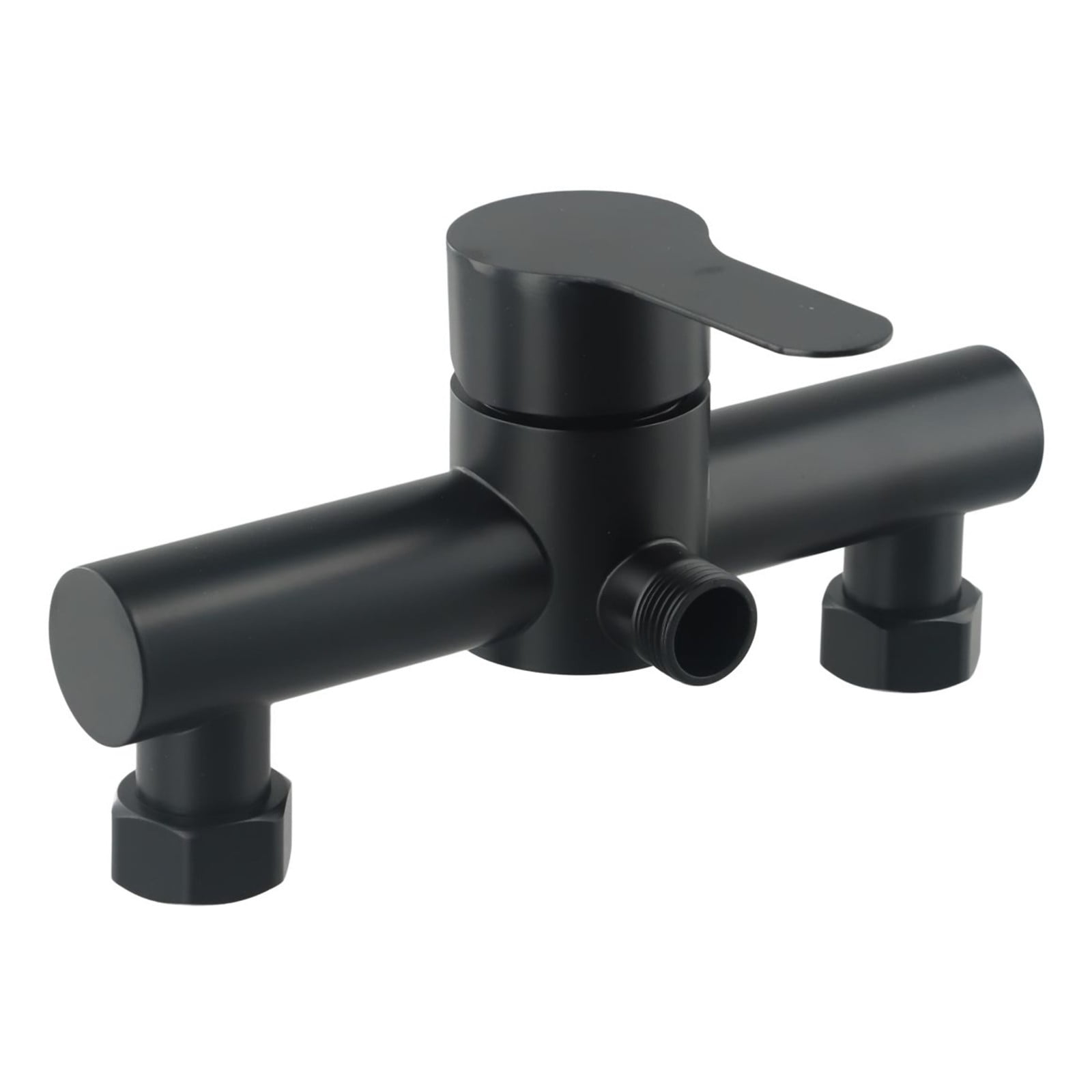 Bathroom Shower Faucets Triple Bathtub Faucet Hot And Cold Water Mixer Valve Double Shower Head Deck Taps Home Improvement Parts