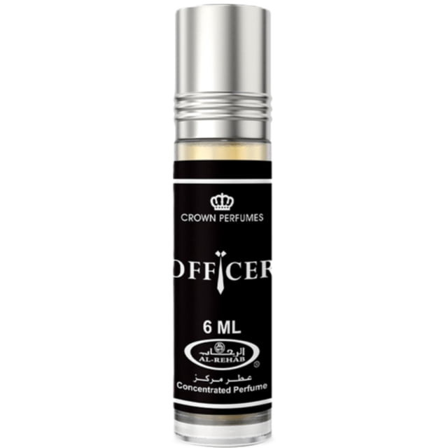 Perfume en aceite Al-Rehab Officer especiado, amaderado y ámbar 6 ml