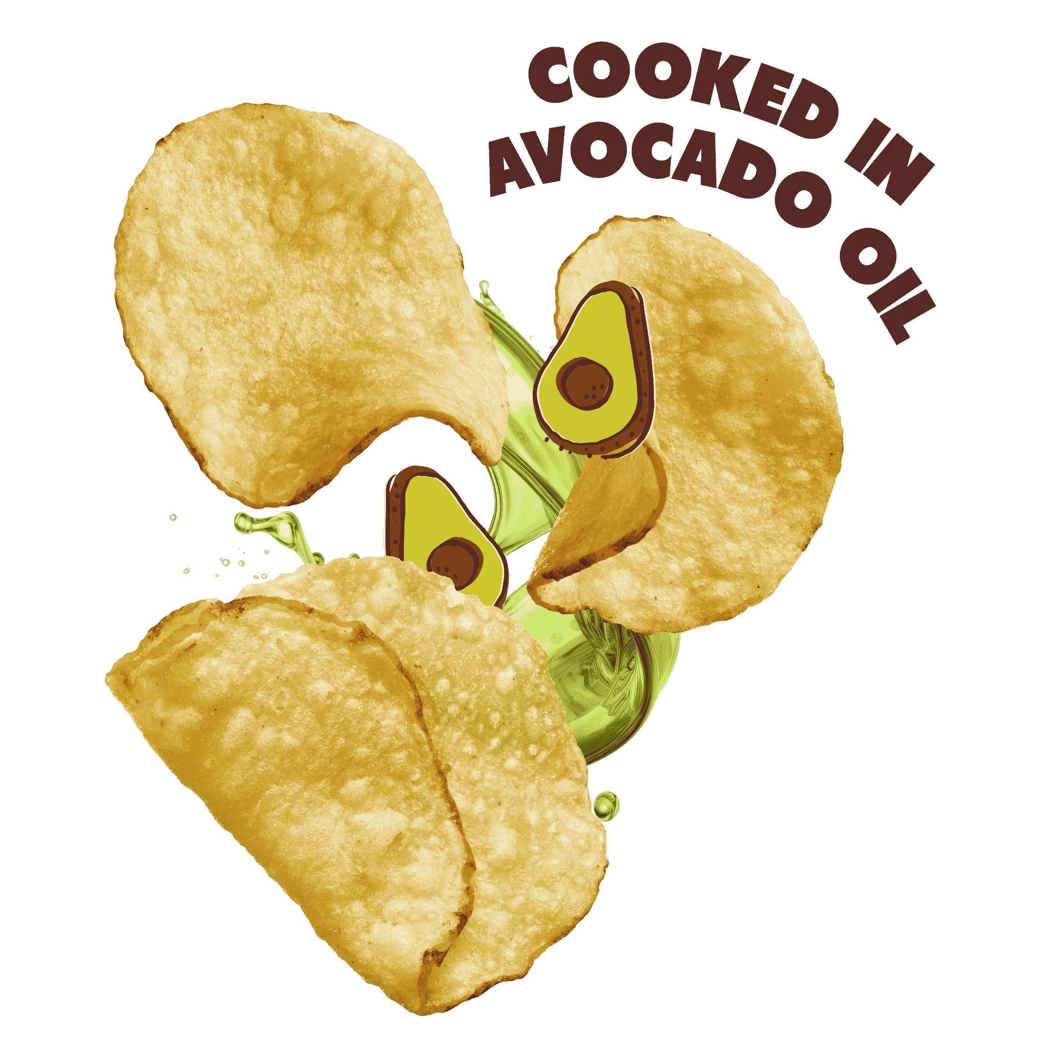 (3 pack) Jackson’s Classic Potato Kettle Chips with Sea Salt, Avocado Oil, Free of Top 9 Allergens, 5 oz