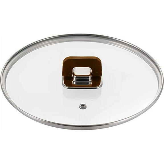 NutriChef 5 Quart Casserole-See-Through Tempered Glass Lids, Works with Model: NCCWSTKBR (Brown), One Size