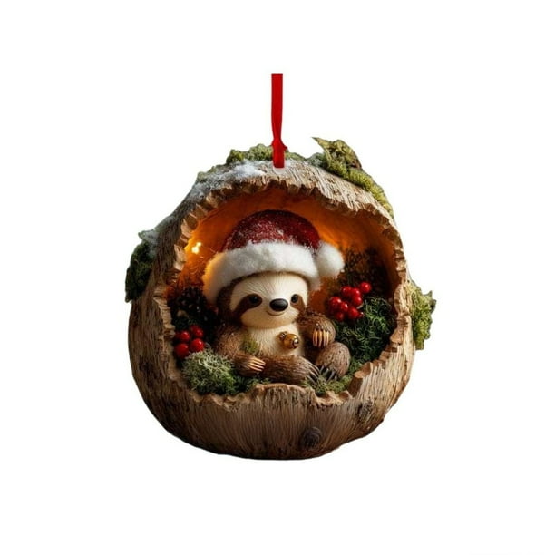 10cm Forest Animals Decoration Christmas Tree Pendant Holiday Gift