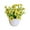Yellow, variant on Travelwant Artificial Flowers -Mini Fake Potted Silk Flowers for Home Decor Wedding Office Tabletop Decoration