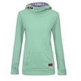 thumbnail image 1 of Birdeem Casual Womens Sweatshirt Pure Color Pocket Button Pullover Sweatshirt Blouse, 1 of 8
