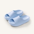thumbnail image 2 of Wxirdiow Girl Slippers Cloud Slides for Kids Shower Slippers Bathroom Pool Sandals Boys Girls Comfy Thick Sole Slippers Summer Non-Slip Beach Shoes Blue Size,13, 2 of 5