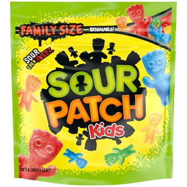 SOUR PATCH KIDS Soft & Chewy Candy, Family Size, Bulk Candy, 1.8 lb