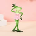 thumbnail image 3 of Taotanxi Valentine's Day Frog Figurines Decor Funny Cute Craft Resin Frog Sculpture Statue for Home Office Desk Tabletop Bathroom Decoration, Ornament Gift, 3 of 7