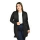 thumbnail image 4 of Ensamble abierto con bolsillos Roman Fashion /Tallas Extras, 8008 (Negro) negro 36, 4 of 6