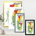 thumbnail image 4 of Designart 'Bouquet of Red and White Tulips' Traditional Framed Art Print, 4 of 4