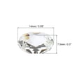 thumbnail image 2 of Uxcell 14mm cuentas de cristal en forma de octágono, cuentas colgantes para candelabros, paquete de 40, 2 of 6