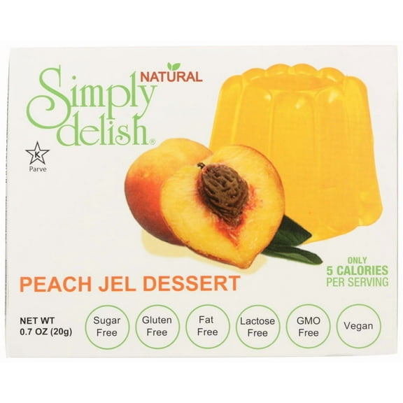 Simply Delish Jel Dessert - Peach , .7 Oz