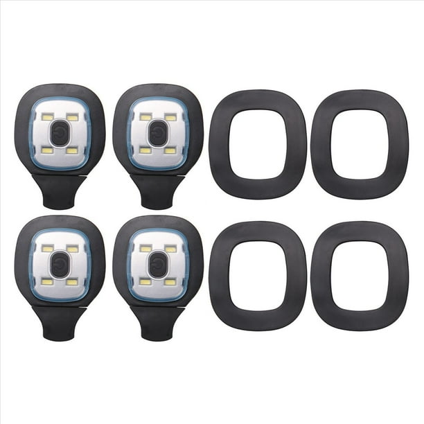 4 Piezas de Luz Recargable USB para Gorro LED, Gorro Luz de Cabeza Reemplazable Luz de Sombrero DIY para Hombres Y Mujeres