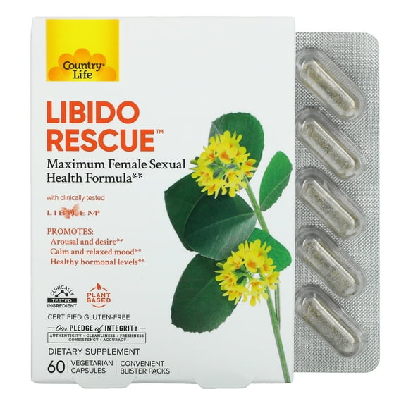 Country Life Libido Rescue™, 60 Vegetarian Capsules