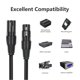 thumbnail image 3 of Cable XLR Macho A Hembra Dual, Cable Divisor En Forma De Y Conector De 3 Pines Amplia Compatibilidad Menos Interferencias 30 Cm Para Micrófonos Amplificadores De Potencia, 3 of 7