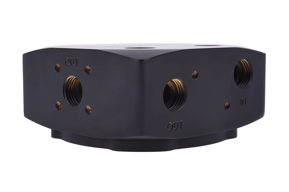 Alphacool Eisdecke D5 Pump Top, Brass, Deep Black