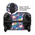 thumbnail image 2 of Kdxio Skull blue leaf Pattern Luggage Cover for Travel,Elastic and Durable,Fits 18-32 Inch,Anti-Scratch Suitcase Protector-No luggage included, 2 of 5