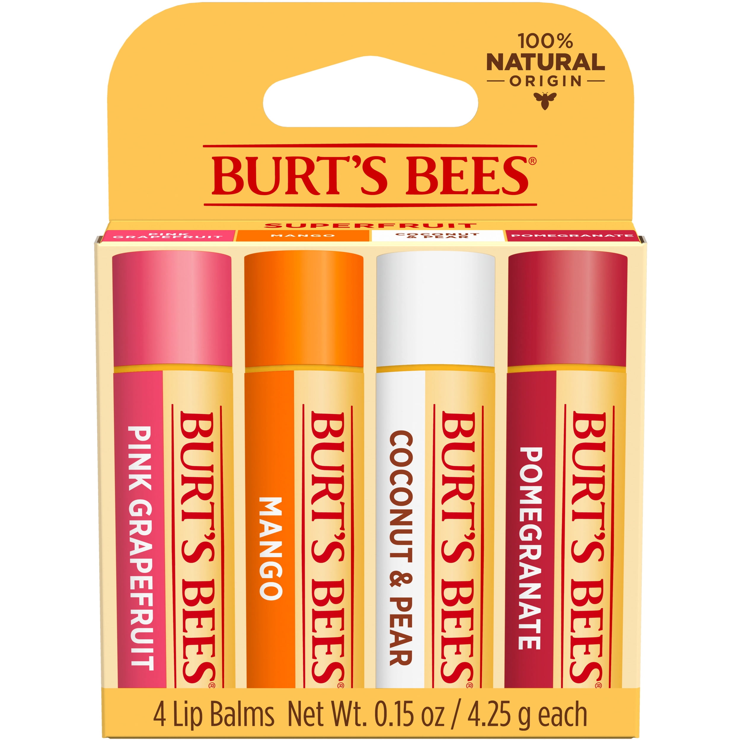 Burt's Bees® 100% Natural Origin Moisturising Beeswax Lip Balm Duo