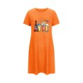 thumbnail image 5 of WJHWSX Womens Nightgown,Nightgowns for Women,Easy Care,Soft,Printed,Orange,S(US:4), 5 of 7
