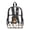 Dachshund Paw Print, variant on Clear Backpack 17 Inch, Heavy Duty Fabric & PVC Transparent Bookbag with Dinosaur Skateboard Boo Print, Large Capacity See Through Backpack for Women Men School