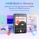 thumbnail image 5 of Reproductor MP3 MECHEN 64GB Bluetooth 5.3 2.4" Pantalla táctil gris, 5 of 7