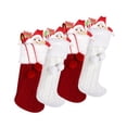 thumbnail image 4 of 4x Sacos colgantes de Navidad Medias navideñas Bolsas grandes de regalos Calcetines navideños Soporte de regalo para decoración de oficinas Vacaciones, 4 of 8