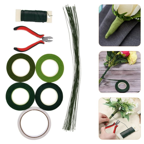 PTOOTP  DIY Assorted Color Iron Flower Arrangement Tool Kit for Women Hobbyists