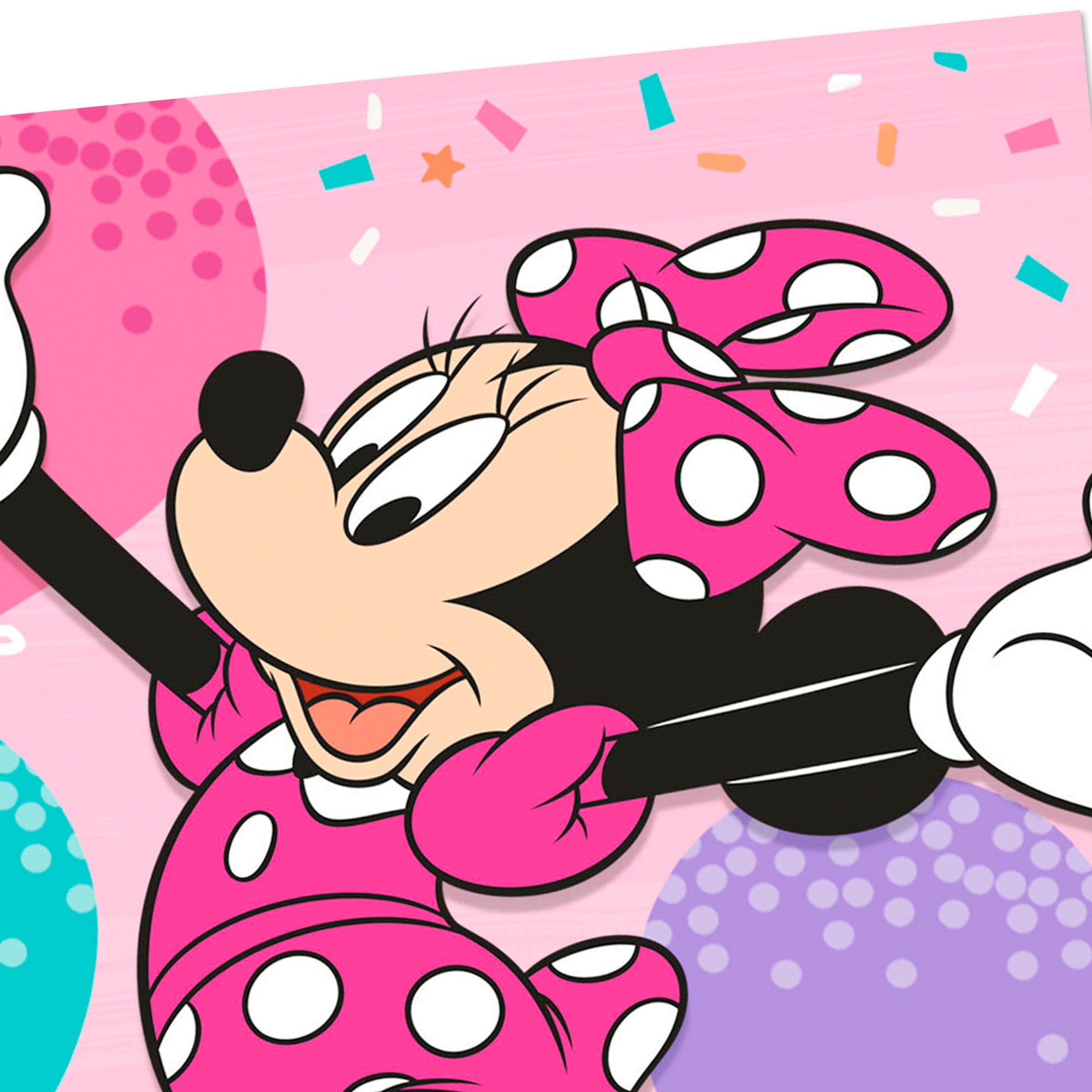 Hallmark Disney Minnie Mouse Birthday Card (Wishes Come True)