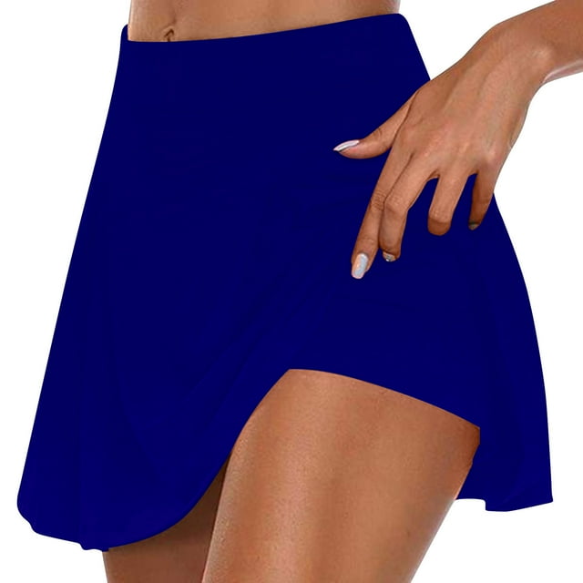 Timegard Jupe-Short de Yoga 2 en 1 pour Femmes Taille Haute Confortable Été Athlétique Course Gym