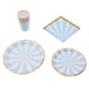 thumbnail image 1 of Juego de vajilla desechable azul de 42 piezas con vasos y platos para fiestas infantiles y bodas, 1 of 8