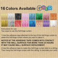thumbnail image 3 of 3.2 ft x 9.8 ft Metallic Tinsel Foil Fringe Curtains for Party Photo Backdrop Wedding Decor (1 Pack, Gold), 3 of 5