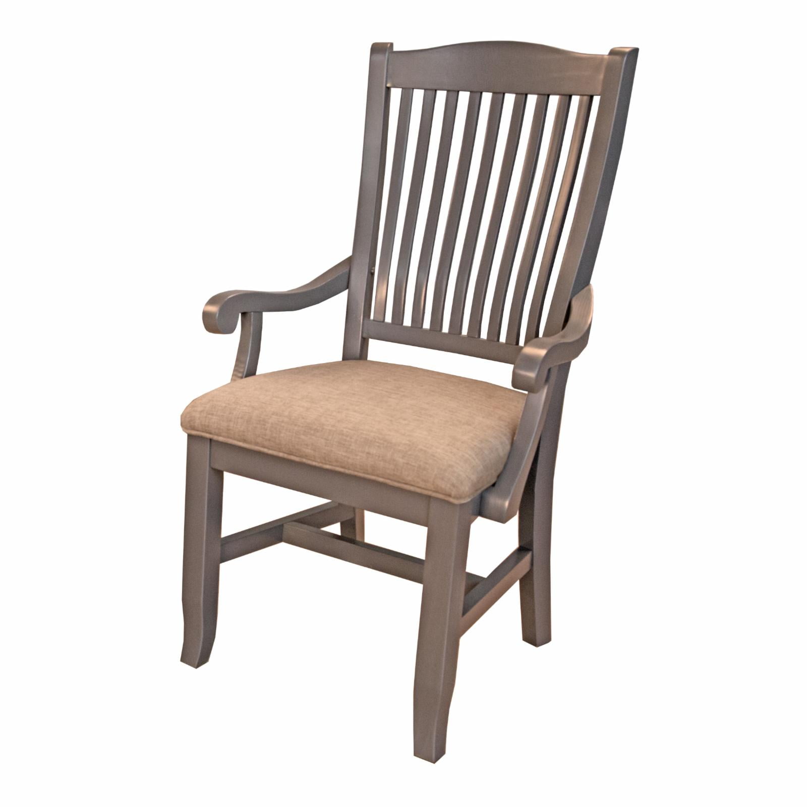 slat back arm chair