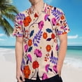 thumbnail image 5 of High Quality Hawaiian Shirts for Men Short Sleeve Aloha Beach Shirt Floral Summer Casual Button Down Shirts Blouses Y2K4US, 5 of 7